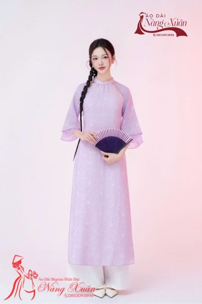 Áo dài cách tân cách điều từ mẫu truyền thống nữ thướt tha, cổ cao